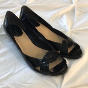 Cole Haan Peep Toe Wedge Flats